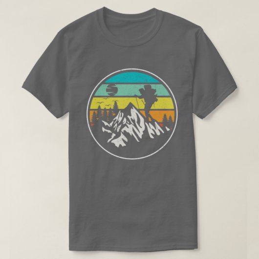 T-shirt Randonnée au coucher du soleil Randonnée naturel d (Design devant)