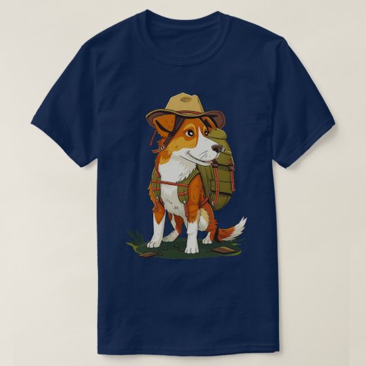 T-shirt Randonnée avec chien (Design devant)