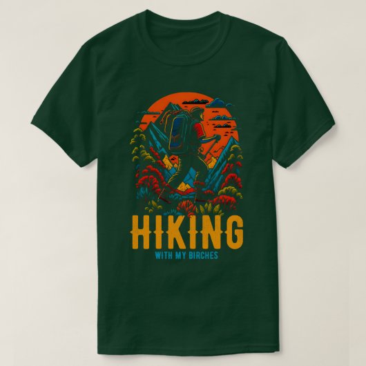 T-shirt Randonnée Avec mes bouleaux (Design devant)