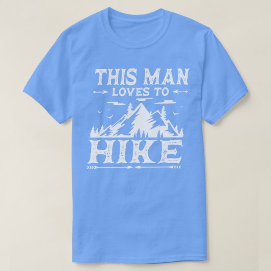 T-shirt Randonnée Aventure Cadeau Hiker Camper Mountains 1 (Design devant)