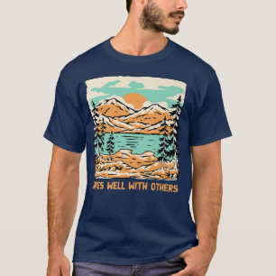 T-shirt Randonnée bien avec d'autres amis Randonnées rando