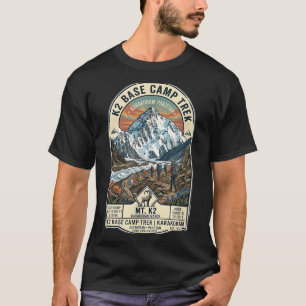 T-shirt Randonnée camp de base K2 Pakistan Montagne Karako