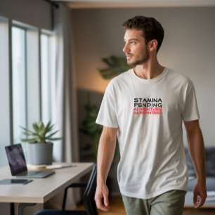 T-shirt Randonnée camping humour noir rouge