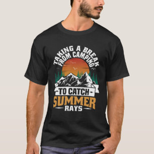 T-shirt Randonnée Catch Rayons d'été Camping Hommes Femmes