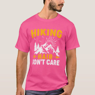 T-shirt Randonnée Cheveux s'en fiche Nature Mountain Hi