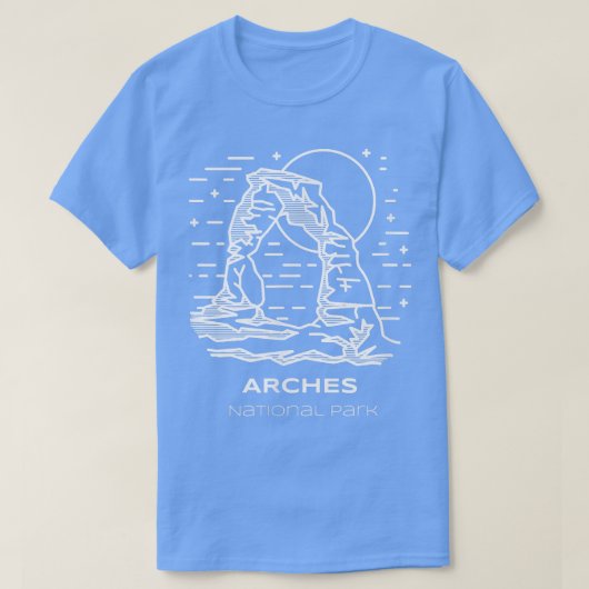 T-shirt Randonnée dans le parc national des Meilleures Arc (Design devant)