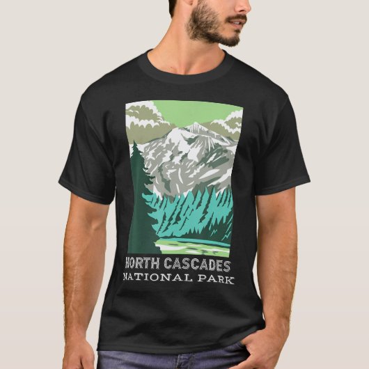 T-shirt Randonnée de camping (Devant)