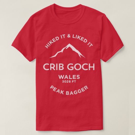 T-shirt Randonnée de Crib Goch Wales (Design devant)