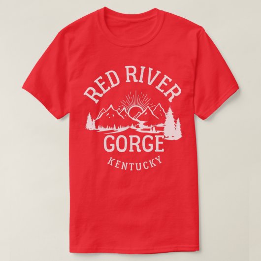 T-shirt Randonnée de la gorge de Red River Kentucky Parks (Design devant)