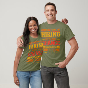 T-shirt Randonnée de prévision de fin de semaine