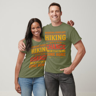 T-shirt Randonnée de prévision de fin de semaine