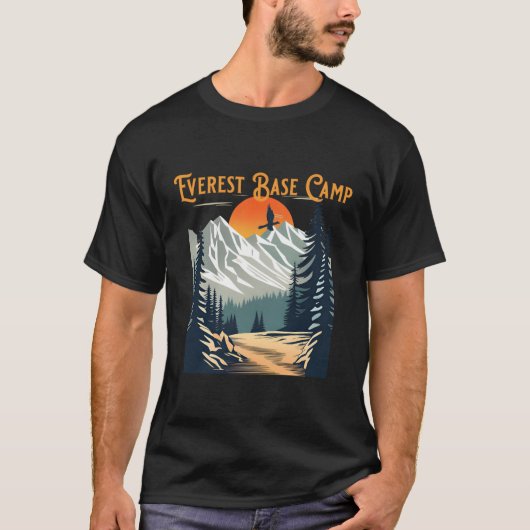 T-shirt Randonnée du camp Everest Base (Devant)