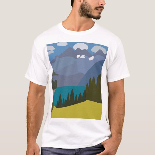 T-shirt Randonnée du lac des Alpes (Devant)
