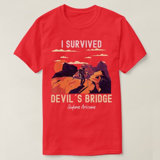 T-shirt Randonnée du pont Devils Sedona Arizona Red Rock C (Design devant)