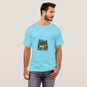 T-shirt randonnée en forêt (Devant entier)