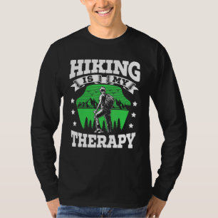 T-shirt Randonnée Est Mon Thérapie Hiker Trek Outdoor Moun