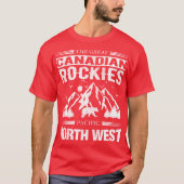 T-shirt Randonnée et camping Canadian Rockies - Canada Roc (Devant)
