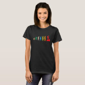 T-shirt Randonnée Evolution Darwin Science en plein air Ca (Devant entier)