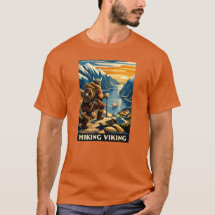 T-shirt Randonnée Fjord Viking - Style de vacances Rétro V