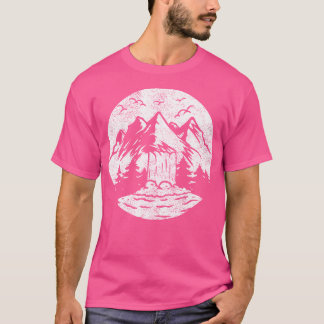 T-shirt Randonnée Forêt Cascade Promenade en plein air