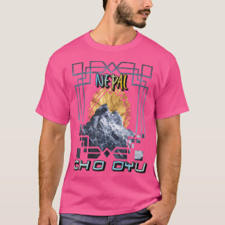 T-shirt Randonnée Nepal Cho Oyu Mountain Hike Mountaineer