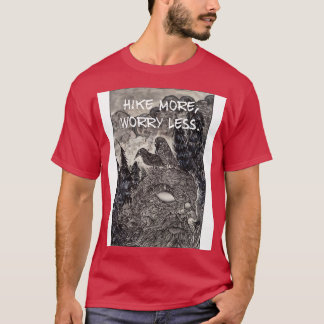 T-shirt Randonnée Plus Inquiète Moins