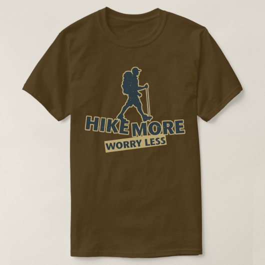 T-shirt Randonnée Plus Inquiète Moins 1 (Design devant)