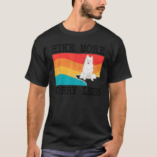 T-shirt Randonnée Plus Inquiéter Moins Graphique Chien Esq