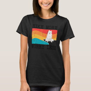 T-shirt Randonnée Plus Inquiéter Moins Graphique Chien Esq