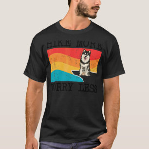 T-shirt Randonnée Plus Inquiéter Moins Laponie Finlandaise