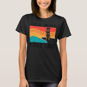 T-shirt Randonnée Plus Inquiétez Moins Beauceron Graphique