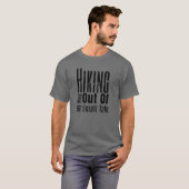 T-shirt Randonnée pour échapper aux conversations superfi (Devant entier)