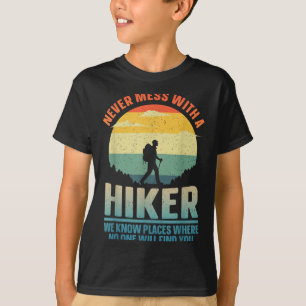 T-shirt Randonnée Pour Hommes Femmes Randonnée En Plein Ai