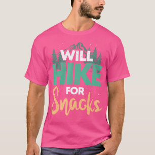 T-shirt Randonnée Pour Snacks I Extérieur I Funny Randonné