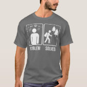 T-shirt Randonnée Problème résolu Hiker cadeau cadeau Prem (Devant)