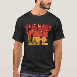 T-shirt Randonnée Retro Camp Life Outdoors