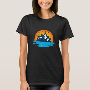 T-shirt Randonnée rétro Sunset randonnée Mountain 6 Vintag