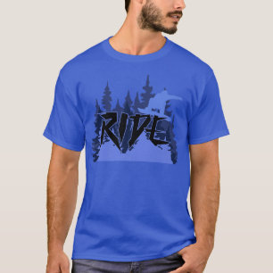T-shirt Randonnée Snowboard Snowboard Voyage