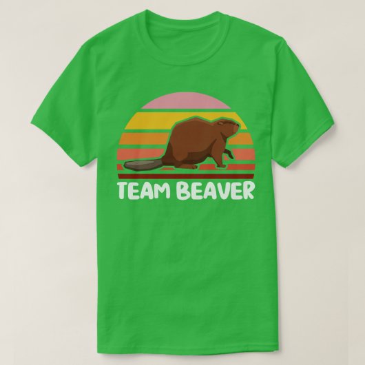 T-shirt Randonnée Team Beaver Wood Worker Beaver (Design devant)