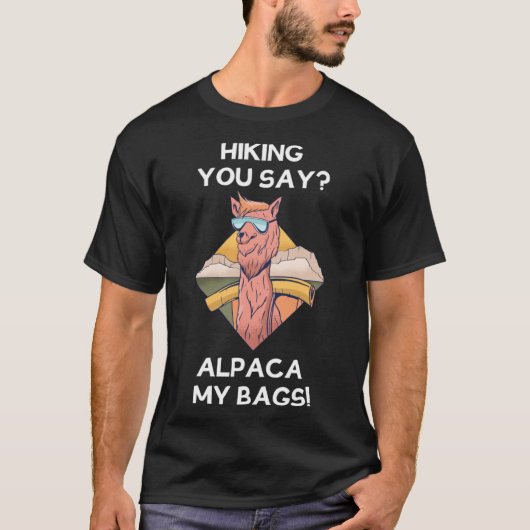 T-shirt Randonnée tu dis Alpaca mes sacs Randonnée Alpaca (Devant)