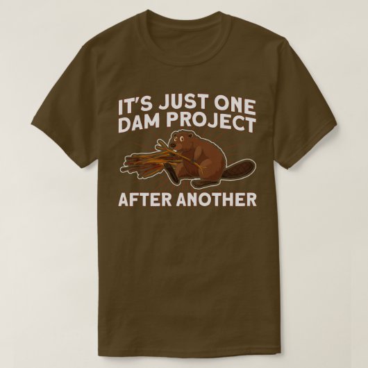 T-shirt Randonnée Un Seul Projet De Barrage Après Un Autre (Design devant)