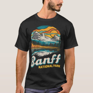 T-shirt Randonnée vintage dans le parc national de Banff