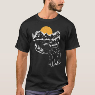 T-shirt Randonnées Montagnes Hiker Aventure Voyage Graphiq