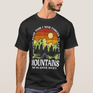T-shirt Randonnées Mountains Outdoor Camper Randonnée péde