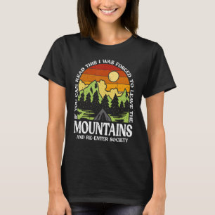 T-shirt Randonnées Mountains Outdoor Camper Randonnée péde