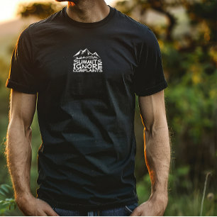 T-shirt Randonneur camping humour noir blanc