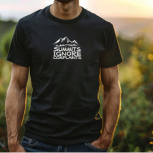 T-shirt Randonneur camping humour noir blanc
