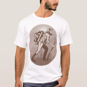 T-shirt Randonneur chercheur d'or d'époque 19ème siècle (Devant)