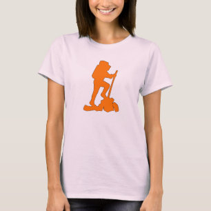 T-shirt Randonneur de conception graphique d'emblème de