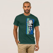 T-shirt Randonneur (type) - bleu-vert (Devant entier)
